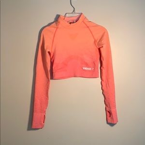 Gymshark “seamless” ombré long sleeve crop top